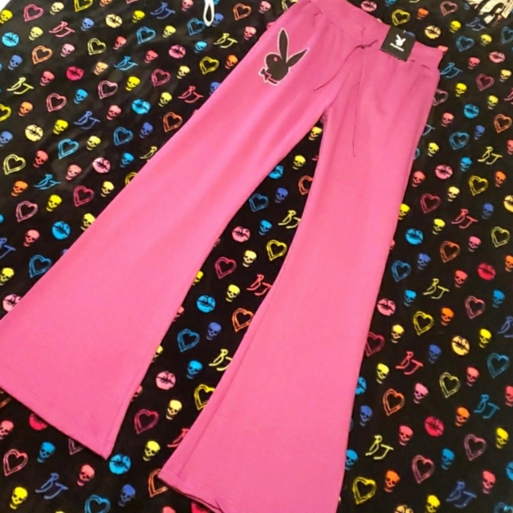 PLAYBOY Pants & Jumpsuits Y2k Style Nwt Licensed Playboy Flare